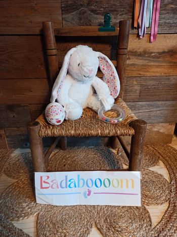 Peluche lapin pommette tbe