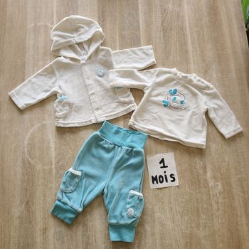 Ensemble 3pièces bébé 1mois
