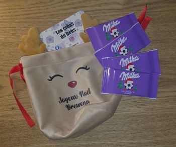 Pochon avec chocolat personnalisé