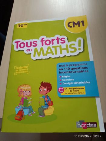 Tous forts en maths cm1 neuf
