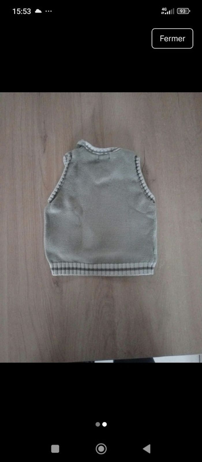 Pull sans manches garçon - photo numéro 2