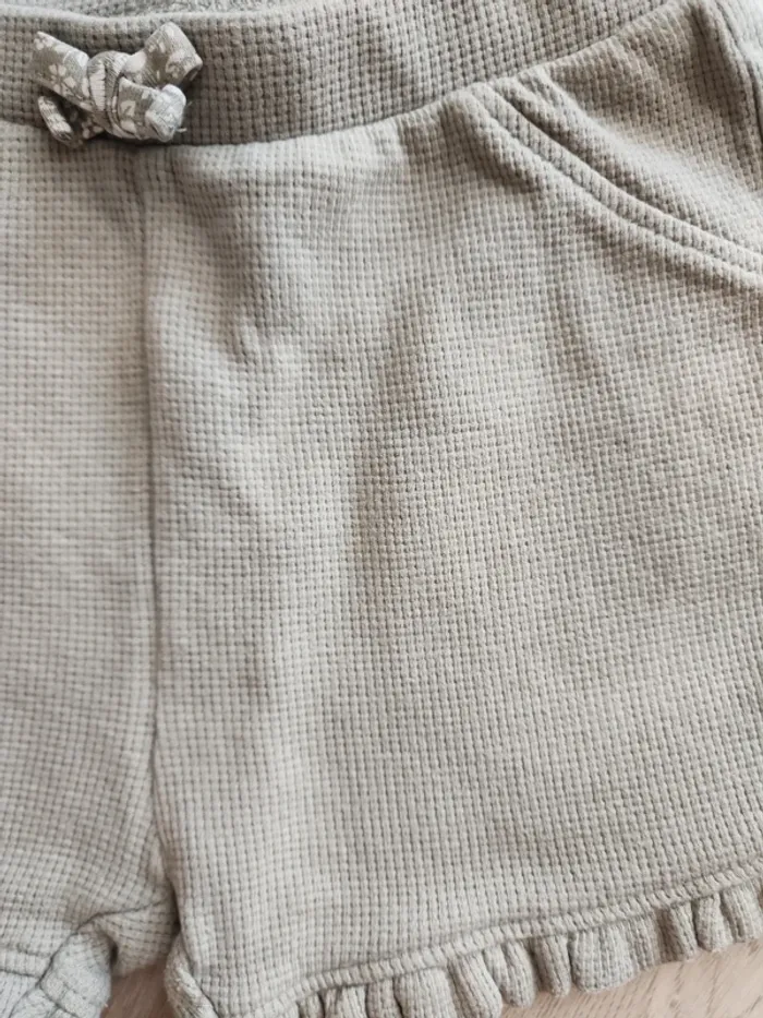 Short kaki coton gaufré 98cm - photo numéro 2