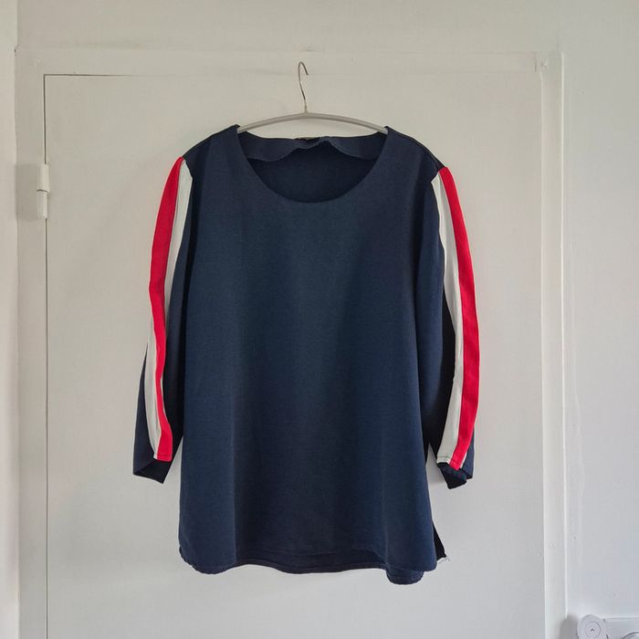 Blouse bleu blanc rouge - Esmara - Taille XL : 42 - 44