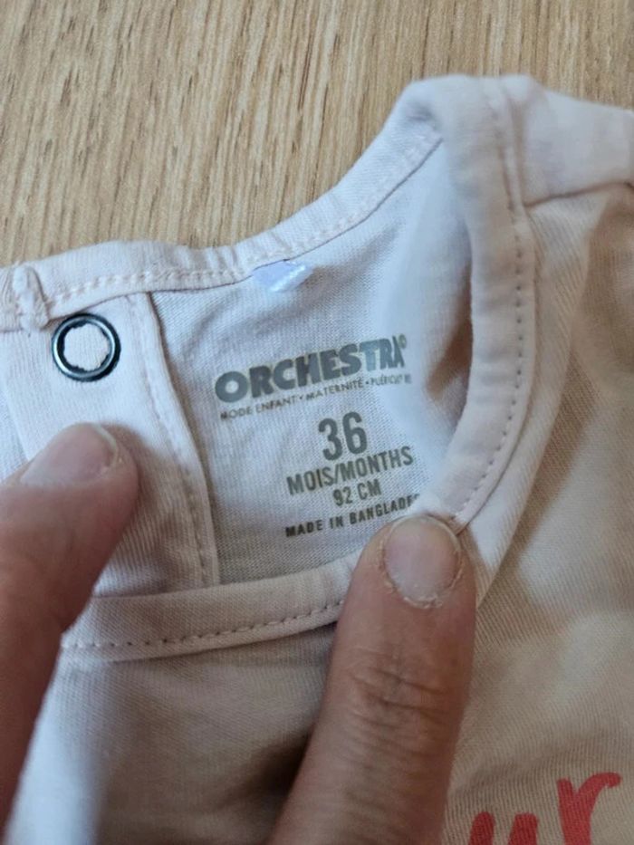 Tee shirt manches longues orchestra 36 mois - photo numéro 4
