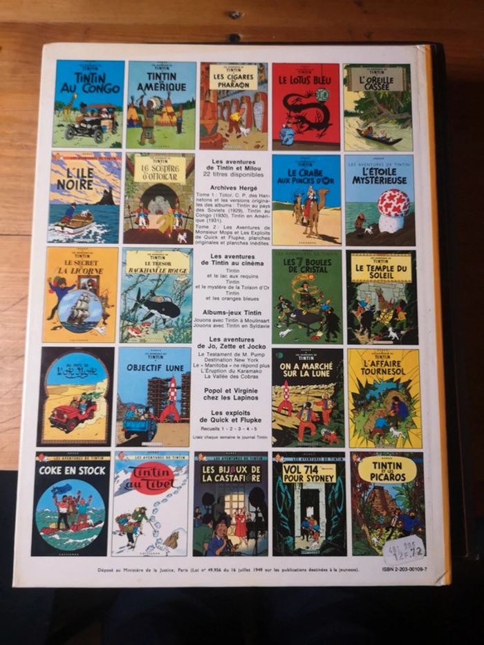 Bande dessinée Tintin - L'Étoile Mystérieuse - photo numéro 2