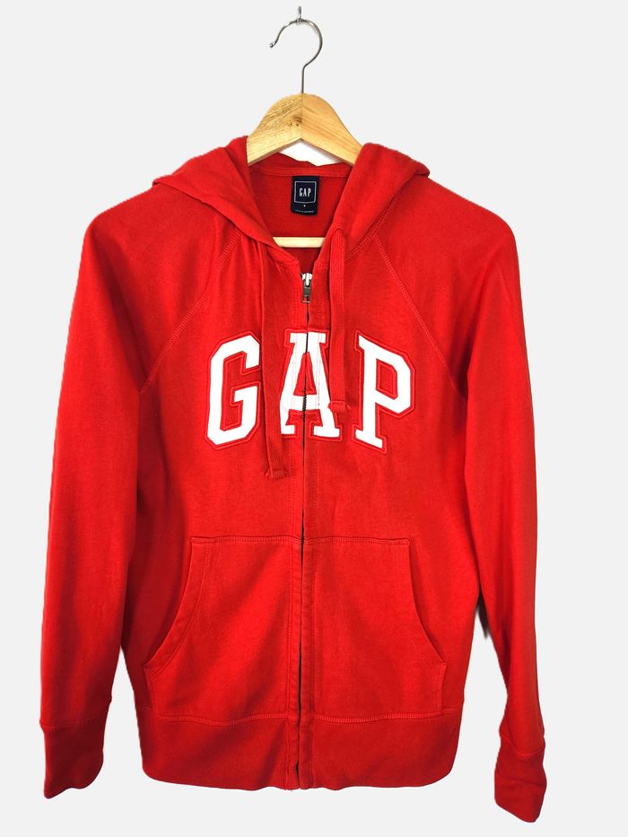 Sweat à Capuche Zippé GAP Rouge - Taille S Très bon état