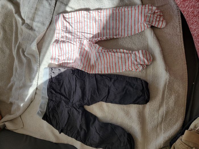 Lot de 2 pantalons 12 mois garçon - photo numéro 2