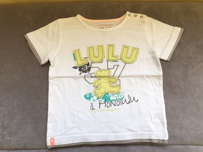T-shirt manches courtes Lulu Castagnette 3 ans