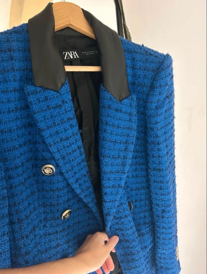 Veste bleue blazer - photo numéro 2
