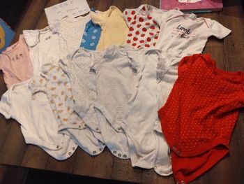 Lot de 14 Bodies bébé 9 mois