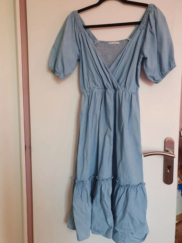 Robe longue smockée 14 ans