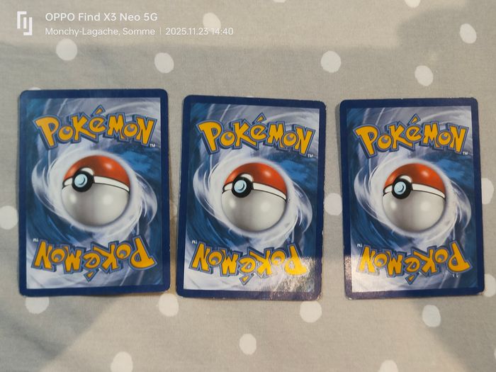 3 cartes Pokémon base  2016 - photo numéro 2