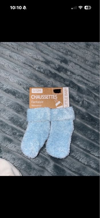 Chaussette douce bébé   0-12 mois 