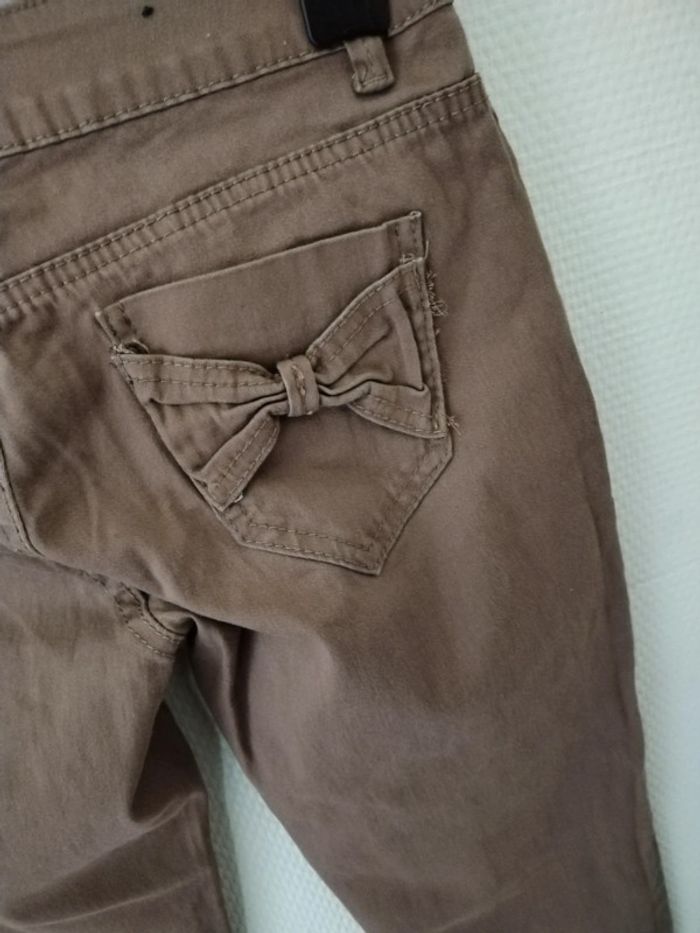 Pantalon slim beige - photo numéro 4