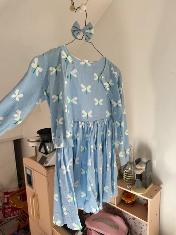 Robe, gilet et barrette jacadi