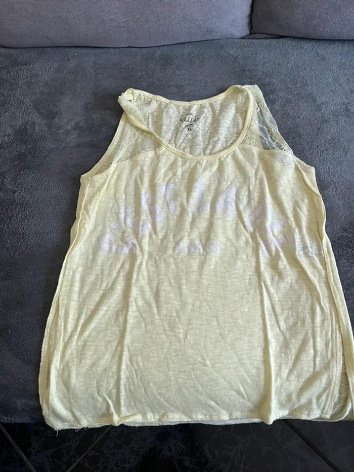 Débardeur S jaune