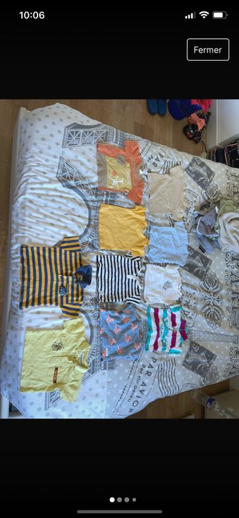 Tee-shirts manches courtes 3 mois lot
