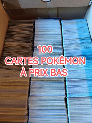 Lot de 100 cartes Pokémon VF en très bon état 