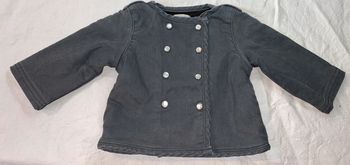 veste en jeans doublée polaire Louis Louise 6 mois