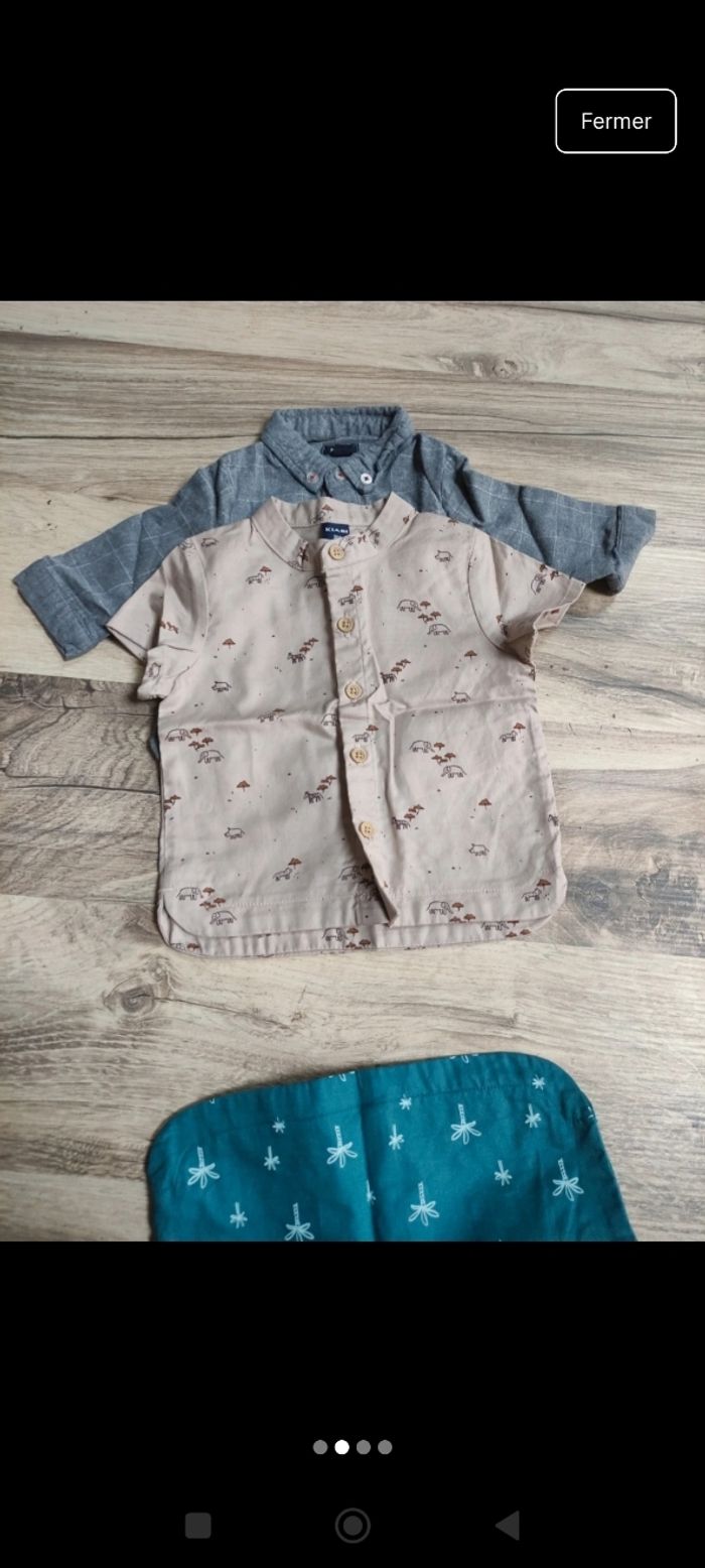 Lot de chemise bébé 3 mois - photo numéro 2
