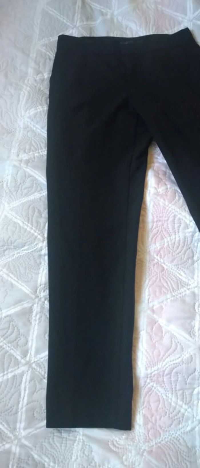 Pantalon droit style tailleur noir femme 34 zara - photo numéro 6