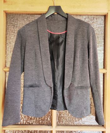 Veste cintrée grise