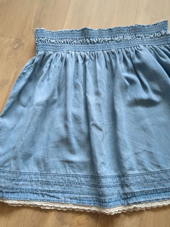 Jupe bleu + dentelle taille 38 - photo numéro 4