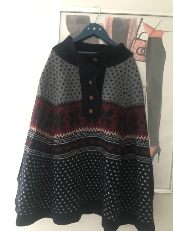 Poncho noël 🎄 maille M Avant Première - photo numéro 4