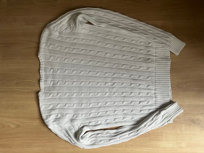Torsadé Ralph Lauren Blanc Logo Bleu Foncé - photo numéro 3