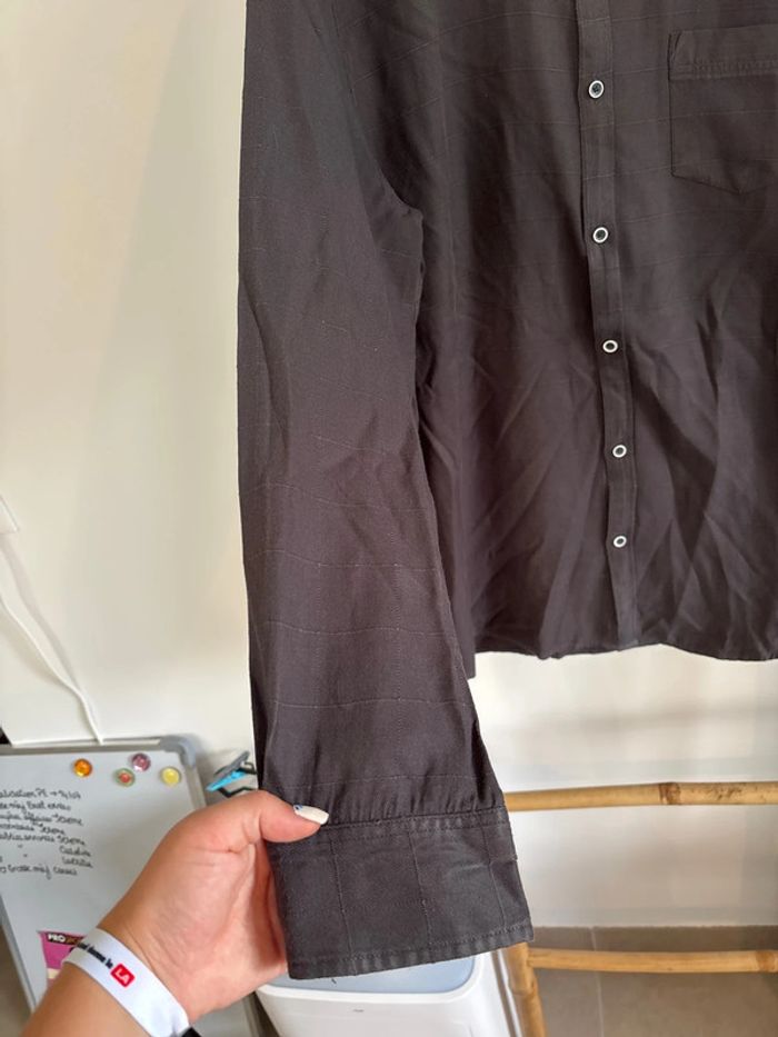 Chemise gris foncée noire gemo taille XL - photo numéro 4