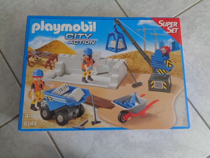Superset construction city action playmobil 6144