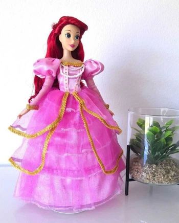 Poupée Ariel robe rose "La Petite Sirène" Disney NEUVE