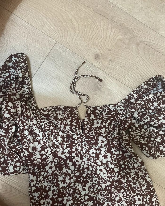 Robe longue à fleurs Bershka - photo numéro 4