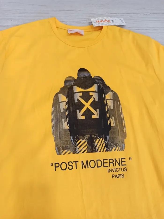 Tee shirt jaune homme xxl - photo numéro 2