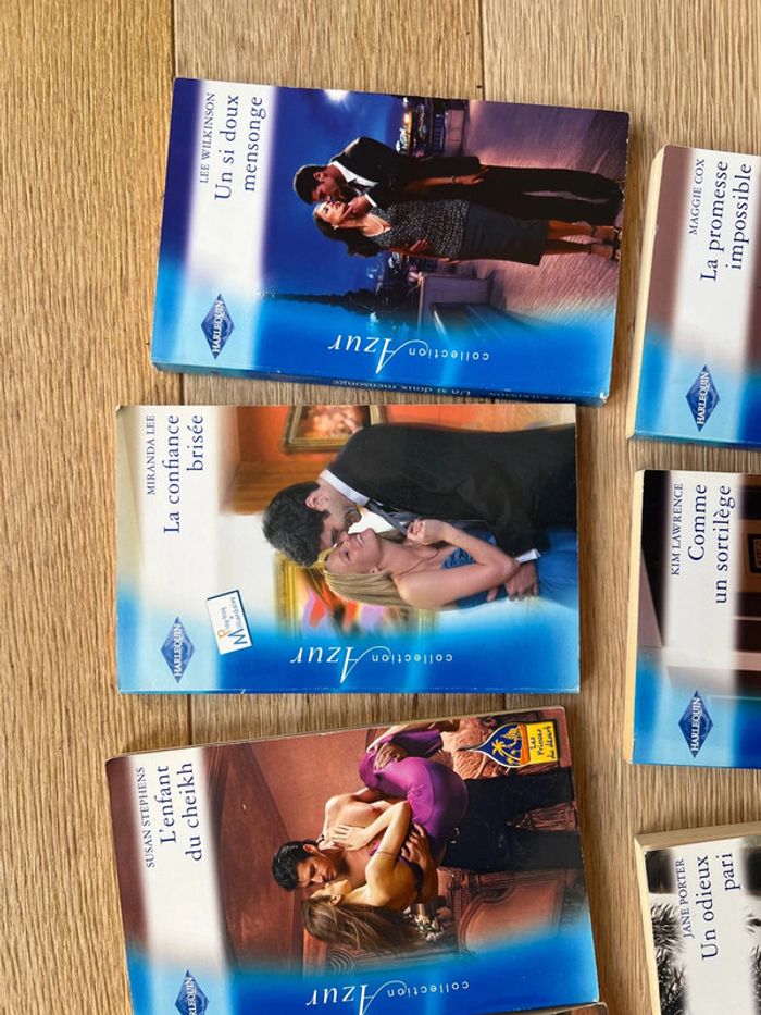 Lot de 9 livres harlequin collection azur bon état - photo numéro 3