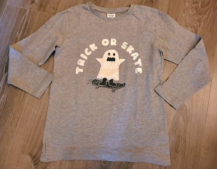 Tee-shirt gris ML Tape à l'œil 10 ans