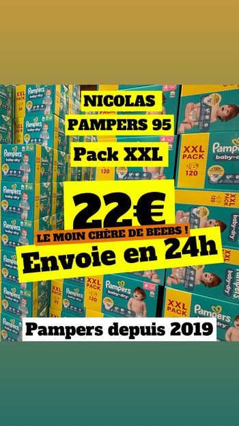 Pampers Couches Pampers Babydry Pants Harmonie