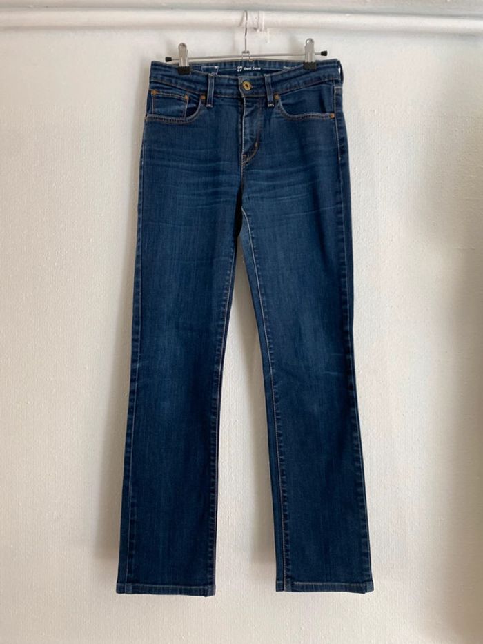 Jean Levi's bleu foncé femme W27 L32 coupe droite - photo numéro 2