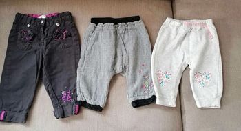Lot pantalon 12 mois