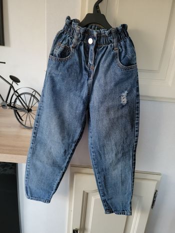 Jean taille haute fille