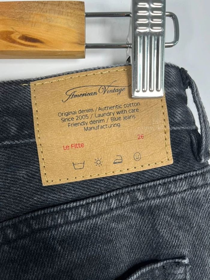 Jean fitté gris foncé Yopday American Vintage - photo numéro 5
