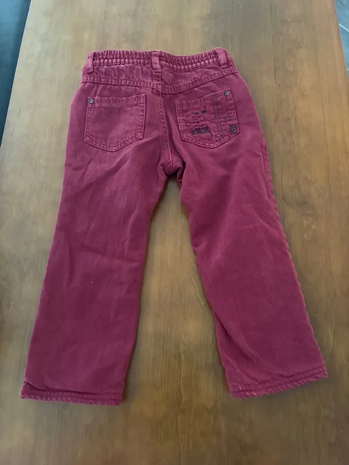 Jeans ikks bordeaux 3 ans - photo numéro 5