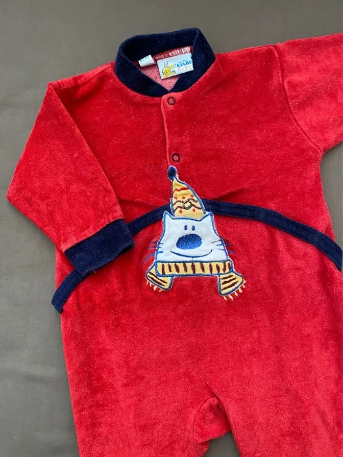 Grenouillère rouge chaude Kiabi - photo numéro 3