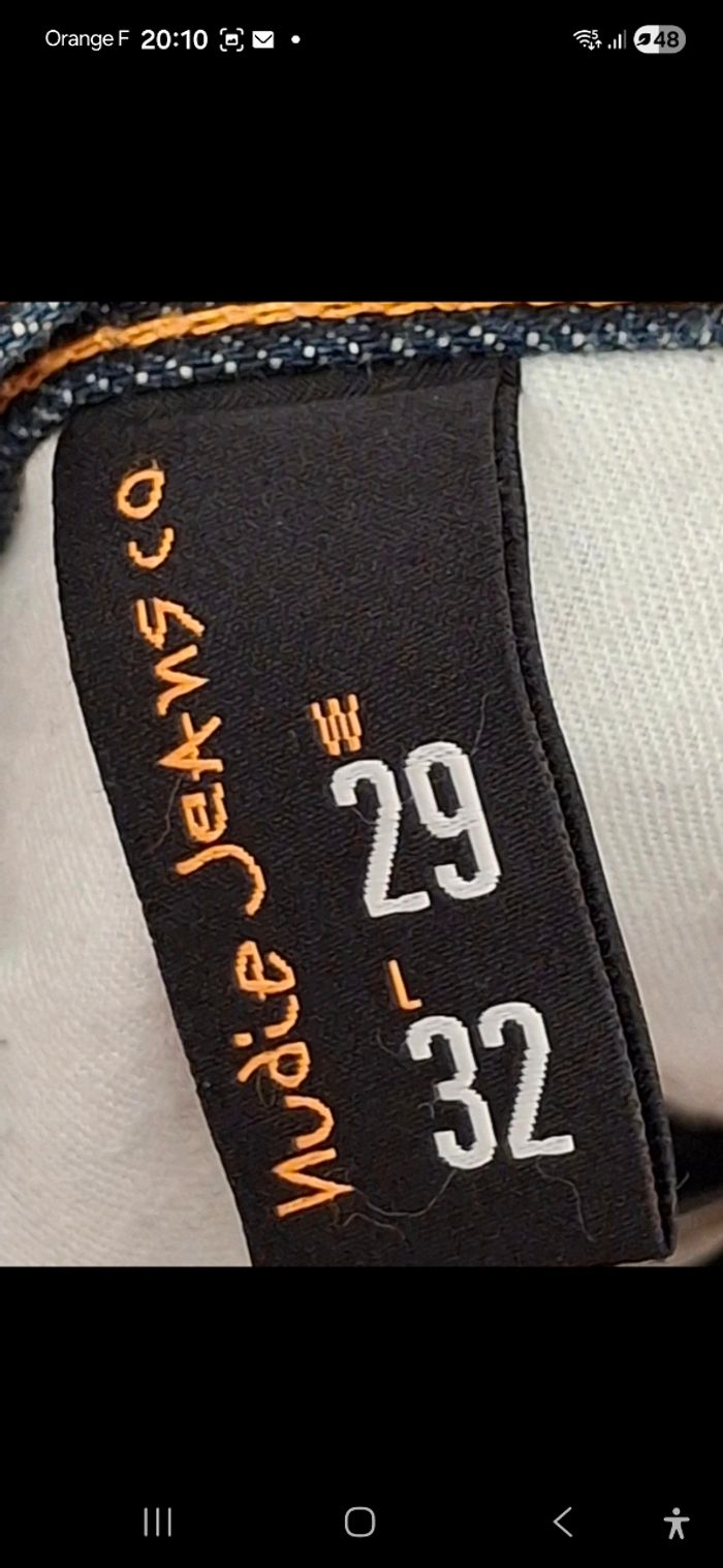 Jeans 36/38FR w29L32bleu jeans foncé - photo numéro 8