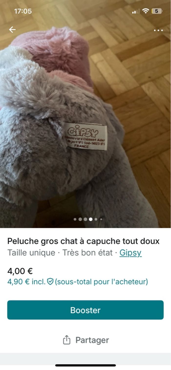 Petit chat avec chapeau amovible - photo numéro 9