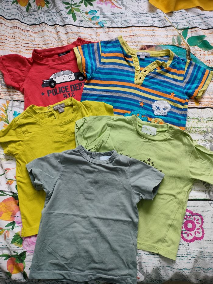 Lot de 5 tee shirt 18 mois