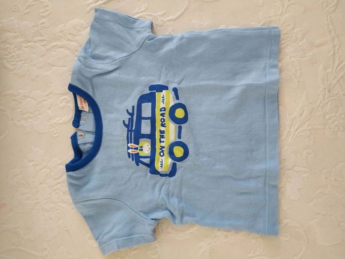 T-shirt manches courtes bleu