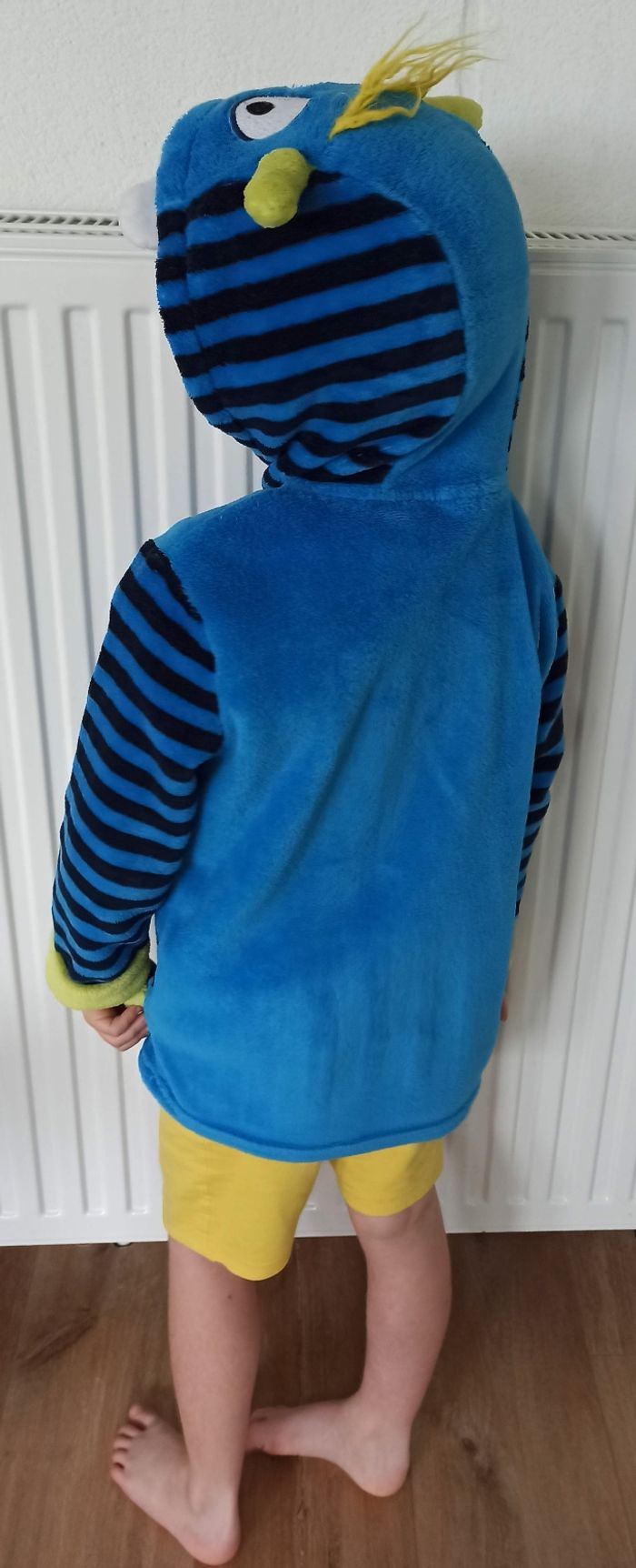 5 ans robe de chambre orchestra monstre bleu fermeture éclair jaune - photo numéro 2