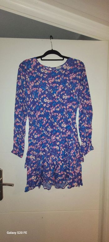 Robe motifs liberty fleuri violet Pimkie taille 38