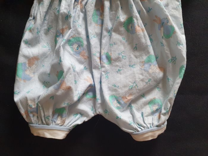 Vêtement bleu pour Poupée nouveau né garçon Corolle 1992 vintage - photo numéro 2